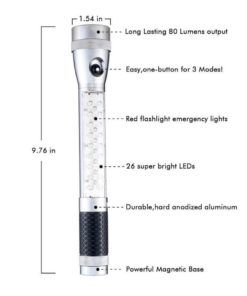Ingear 3-In-1 Car Safety Flashlight - Magnetic/Cordless/Portable Work Light -.. 8 182281460090 2