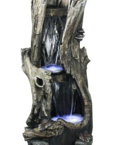 Alpine Win258 Rain Forest Waterfall Fountain With Led Lights 41-Inch