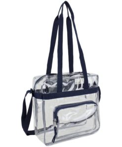 Alternative view of Eastsport Clear Nfl Stadium Approved Tote Navy Blue