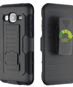 Galaxy J7 Case Black Dual Layer Hybrid Armor Shock Proof Stand Holster Clip P.. 12 182287551568 5