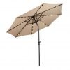 Giantex 10Ft Patio Solar Umbrella Led Patio Market Steel Tilt W/ Crank Outdoo.. 4 182287556023 0