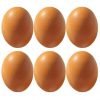 6Pcs Wooden Faux Fake Eggs Children Play Kitchen Game Food Toy - Log Color 6 182287558315 0