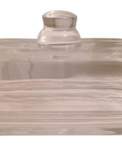 Commonwealth Sellers Glass Butter Dish With Knob And 6 1/4 Inch Stainless Ste.. 7 182287559213 3