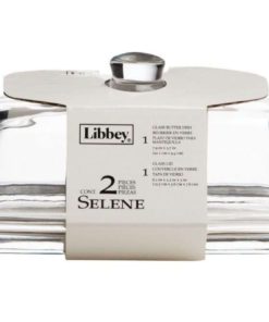 Libbey Selene 2-Piece Butter Dish Pack Of 4