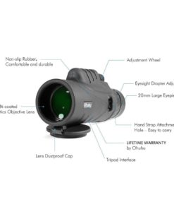 Alternative view of Ohuhu 12X52 Mini Waterproof Monocular Telescope With Tripod