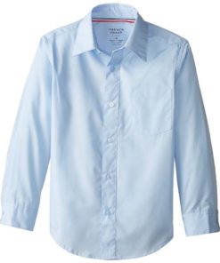 French Toast Boys' Long Sleeve Poplin Dress Shirt Light Blue Toddler Boys 3T