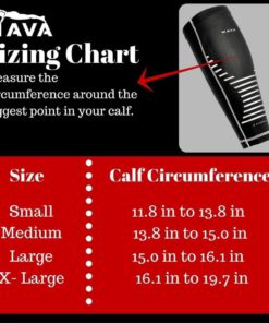 Mavasports Unisex Compression Calf Sleeves (Pair) Black Small 10 182290600971 2