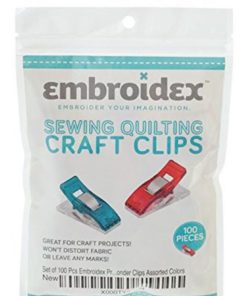 Alternative view of Set Of 100 Pcs Embroidex Premium No Pins! Colorful Clips Sewing Quilting Craf..