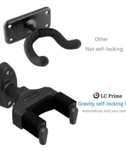 Guitar Hanger Auto Lock Rack Hook Holder Wall Mount Bracket Home Studio Displ.. 12 182290602096 5