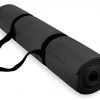 Spoga 1/4-Inch Anti-Slip Exercise Yoga Mat With Carrying Strap Black 3 182290602145 0