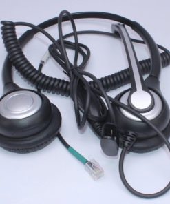 Alternative view of Wantek Corded Telephone Headset Dual W/ Noise Canceling Mic For Shoretel Plan..