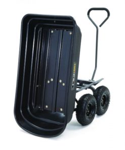 Alternative view of Gorilla Carts Poly Garden Dump Cart With Steel Frame And 10-In. Pneumatic Tir..