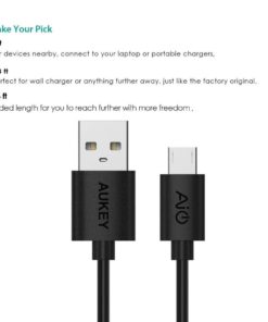 Aukey Micro 2.0 Usb Cables For Android Smartphones Mp3 Players (5 Pack) 10 182290608982 2