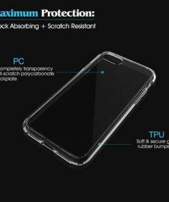 Alternative view of Iphone 7 Case Atgoin Utmost Hybrid Crystal Clear Flexible Tpu Hybrid Protecti..