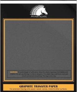 Graphite Transfer Tracing Carbon Paper - 50 Sheets - 9" X 13" - Myartscape (B.. 8 182290613514 1
