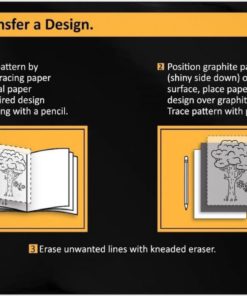 Graphite Transfer Tracing Carbon Paper - 50 Sheets - 9" X 13" - Myartscape (B.. 11 182290613514 4