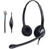 Wantek Corded Telephone Headset Dual W/ Noise Canceling Mic For Avaya Aastra .. 21 182290613966 0
