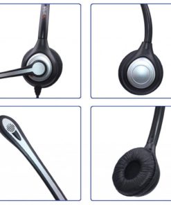 Alternative view of Wantek Corded Telephone Headset Dual W/ Noise Canceling Mic For Avaya Aastra ..