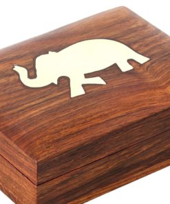 Alternative view of Wood Carved Handcrafted Jewelry Armoire From India