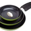 Green Earth Frying Pan 3-Piece Set By Ozeri (8" 10" 12") With Textured Cerami.. 25 182290614507 0