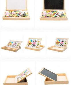 Joymoze Wooden Multifunctional Magnetic Jigsaw Puzzle Baby Toys Animal Easel .. 8 182290616856 3