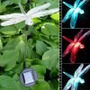Holidayli Solar Powered Dragonfly Garden Stake Light With Color Changing Leds.. 2 182290616992 0