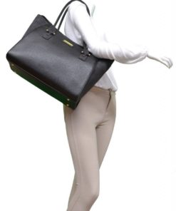 Adrienne Vittadini Pebble Grain With Faux Suede Pu Workbook Tote Black 9 182290617842 3