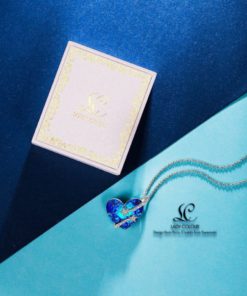 Ladycolour "Venus" Shooting Star & Hollow-Out Design Heart Sapphire Pendant N.. 12 182290618177 5