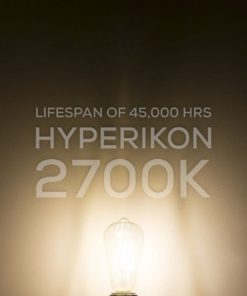 Hyperikon St64 Led Vintage Filament Bulb 5W (40W Equivalent) 500 Lumen 2700K .. - $29.95