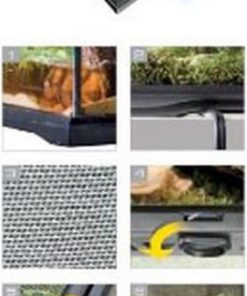 Alternative view of Exo Terra Glass Natural Terrarium Nano/Tall - 8 X 8 X 12 Inches