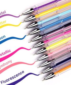 Alternative view of Tanmit 100 Gel Colored Pens With Foldable Case For Adults Coloring Books Draw..