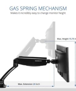 Alternative view of Fleximounts M01 Full Motion Lcd Arm Desk Monitor Mount For 10''-24'' Samsung/..