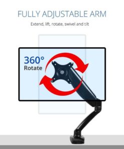 Fleximounts M01 Full Motion Lcd Arm Desk Monitor Mount For 10''-24'' Samsung/.. 10 182291163013 3