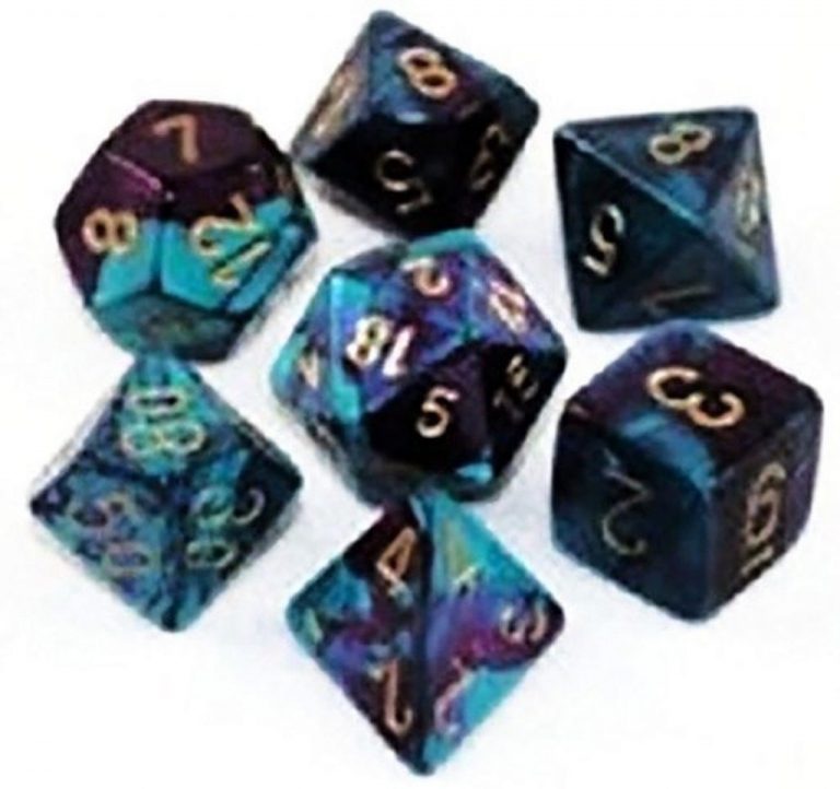 Custom & Unique {Standard Medium} 7 Ct Pack Set Of [D4 D6 D8 D10 D12 D20] Ass..