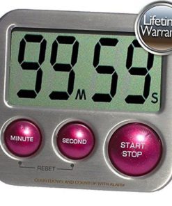 Alternative view of Et's Elegant Digital Kitchen Timer Model Et-24 (Plum) Stainless Steel Strong ..