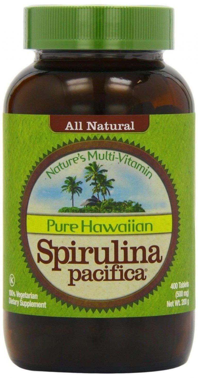 Nutrex Hawaii Hawaiian Spirulina Pacifica 500 Mgs. 400-Tablet Bottle Pack Of 1