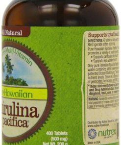 Alternative view of Nutrex Hawaii Hawaiian Spirulina Pacifica 500 Mgs. 400-Tablet Bottle Pack Of 1