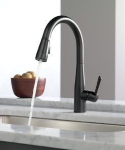 Alternative view of Delta Faucet 9113-Bl-Dst Essa Single Handle Pull-Down Kitchen Faucet With Mag..