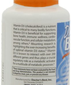 Doctor's Best Vitamin D3 5000Iu Soft Gels 180-Count 14 182299373939 4