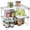 2 Pack - Decobros Stackable Kitchen Cabinet Organizer Chrome 14 182299375313 0