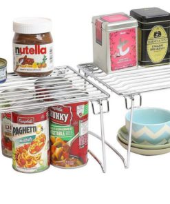 2 Pack - Decobros Stackable Kitchen Cabinet Organizer Chrome 7 182299375313 1