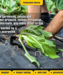 100 6-Inch Galvanized Garden Landscape Sod Staples Stakes Pins Anti-Rust 11-G.. 12 182299377777 3