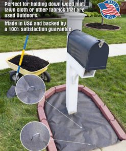 100 6-Inch Galvanized Garden Landscape Sod Staples Stakes Pins Anti-Rust 11-G.. 13 182299377777 4