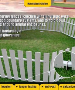 100 6-Inch Galvanized Garden Landscape Sod Staples Stakes Pins Anti-Rust 11-G.. 15 182299377777 6