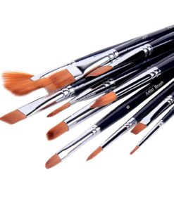 Ohuhu 12Pcs Nylon Hair Art Paint Brush Set For Watercolor Acrylics Oil Painti.. 8 182299378272 1