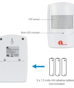 1Byone Wireless Driveway Alert Infrared Motion Sensor With 1 Plug-In Receiver.. 6 182299379677 2