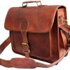 Mens Genuine Leather Messenger Bag For 15.6" Laptop Shoulder Bag Briefcase Sa.. 4 182299381293 0