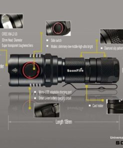 Rechargeable Flashlight:Cree Xm-L2 U3 Led 1000 Lumen Waterproof Usb Rechargea.. 11 182299381590 2