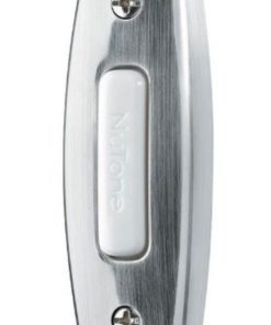 Nutone Pb7Lsn Wired One-Lighted Door Chime Push Button Satin Nickel