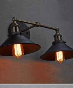 Claxy Ecopower Industrial Edison Simplicity 2 Light Wall Mount Light Sconces .. 9 182299382036 3